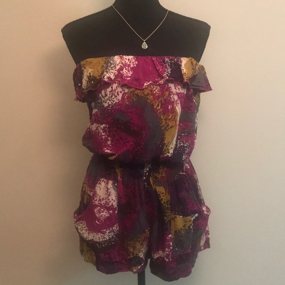 Other - Colorful strapless romper with pockets - small